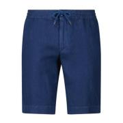 Alberto Linne Tapered-Fit Sommar Shorts Blue, Herr