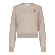 Ami Paris Sweatshirts Brown, Dam