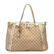 Gucci Vintage Pre-owned Canvas totevskor Yellow, Dam