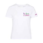 Saint Barth Emilie Emi0001 But First T-shirt White, Dam