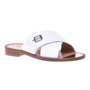 Baldinini Slipper in white nappa leather White, Dam