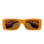 Gucci Stiliga Solglasögon Gg1325S 008 Orange, Unisex