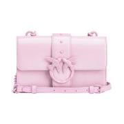 Pinko Studded Love One Mini Väska Pink, Dam