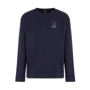 Armani Exchange Natt Himmel Pullover 3Dzm1G Zmx8Z Blue, Herr