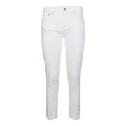 Dondup Rose Bull Denim Spacchetto Skinny Jeans White, Dam