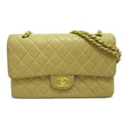 Chanel Vintage Pre-owned Laeder crossbodyvskor Beige, Dam