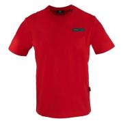 Plein Sport Kortärmad Rund Hals Bomull T-shirt Red, Herr