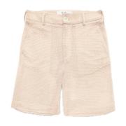 Séfr Luftiga bomullsshorts med fickor Beige, Dam