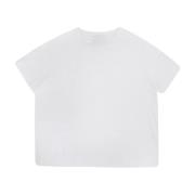 Daniele Fiesoli Crop T-shirt i bomull White, Dam