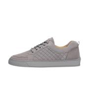 Leandro Lopes Suede Low Top Sneakers Gray, Herr