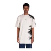 A-Cold-Wall Penseldrag Oversized Fit T-shirt White, Herr