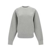 Ami Paris Mysig Sweatshirt för Stiligt Komfort Gray, Dam