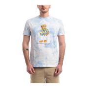 Polo Ralph Lauren Casual Bomull T-shirt för Män Blue, Herr