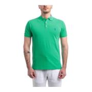 Polo Ralph Lauren Slim Cotton Stretch Polo Shirt Green, Herr
