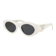 Prada Stiliga solglasögon med 0PR 20Zs White, Dam