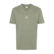 C.p. Company Vardaglig Jersey T-shirt Green, Herr