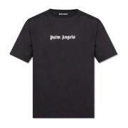 Palm Angels T-shirt med logotyp Black, Herr