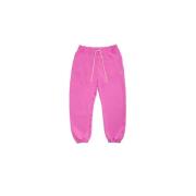 Autry Bomull Jersey Sweatpants med Dragsko i Midjan Pink, Dam