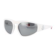 Moncler Stiliga solglasögon Ml0248 White, Herr