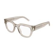 Saint Laurent Elegant Läder Axelväska Beige, Unisex