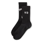 Y-3 Stiliga Crew Socks Black, Herr