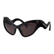Balenciaga Stiliga solglasögon Bb0319S Black, Dam