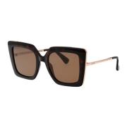 Max Mara Stiliga Design4 solglasögon för sommaren Brown, Dam