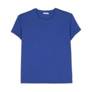 Patrizia Pepe Blå Våg Logo T-Shirt Blue, Dam