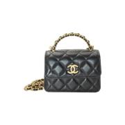 Chanel Vintage Pre-owned Laeder chanel-vskor Black, Dam