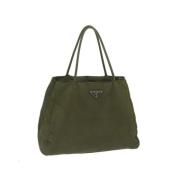 Prada Vintage Pre-owned Nylon prada-vskor Green, Dam