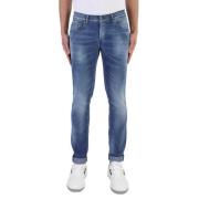 Dondup Skinny Fit Låg Midja Ljusblå Jeans Blue, Herr