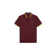 Fred Perry Klassisk Single Tipped Polo Red, Herr