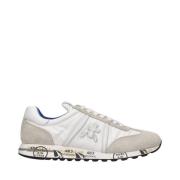 Premiata Lucy Tyg och Mocka Sneakers Multicolor, Herr