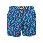 Saint Barth Badshorts med manettryck Multicolor, Herr