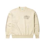 Aries Beige Sweater med Hardcore Grafik Beige, Herr