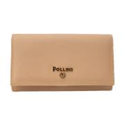 Pollini Stilfull Plånbok med Flera Fack Beige, Dam