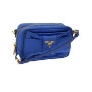 Prada Vintage Pre-owned Nylon prada-vskor Blue, Dam