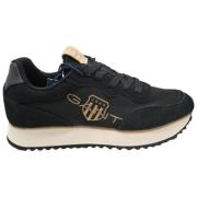 Gant Svarta Nylon Sneakers Bevinda Stil Black, Dam