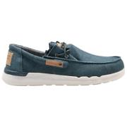 Replay Casual Sneakers Navy Blue Alcyon Cotton Multicolor, Herr