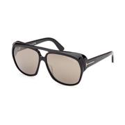 Tom Ford Klassiska 'Jayden' solglasögon i svart Black, Unisex