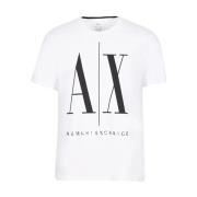 Armani Exchange Arv Logo Tee White, Herr