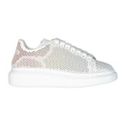 Alexander McQueen Prickig Cut-Out Sneakers Kvinnor Italien White, Dam