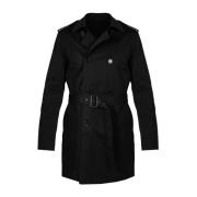 Guess Klassisk Trenchcoat Black, Herr