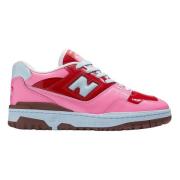 New Balance Pink Red & White Sneaker Multicolor, Dam