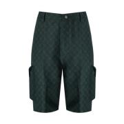 Daily Paper Monogram Cargo Bermuda Shorts Green, Herr