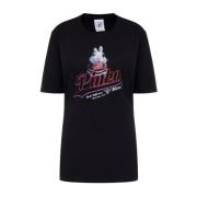 Pinko Svart Bomull Dam T-shirt Black, Dam