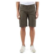 At.P.Co Stretch bomull cargoshorts Green, Herr