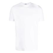Zanone Bomullst-shirt med 3 knappar White, Herr