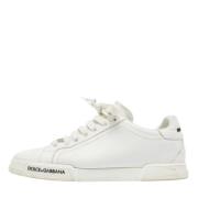 Dolce & Gabbana Pre-owned Pre-owned Laeder sneakers White, Herr