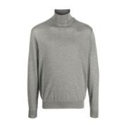 Ralph Lauren Cashmere Turtleneck Sweatshirt Gray, Herr